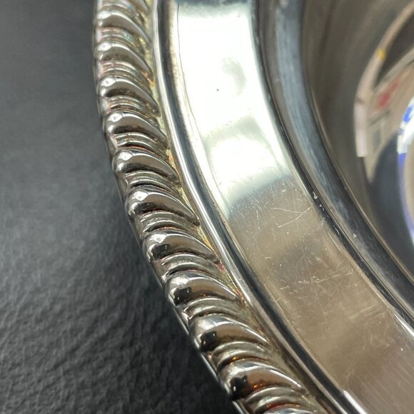 Vintage W.M.Rogers Silverplate Oval 12" Covered Serving Bowl w/insert - Picture 11 of 12